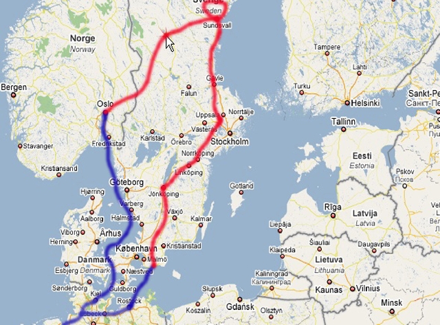The Sweden Journey.JPG - The Sweden Journey in 7 days and 3400 KM!